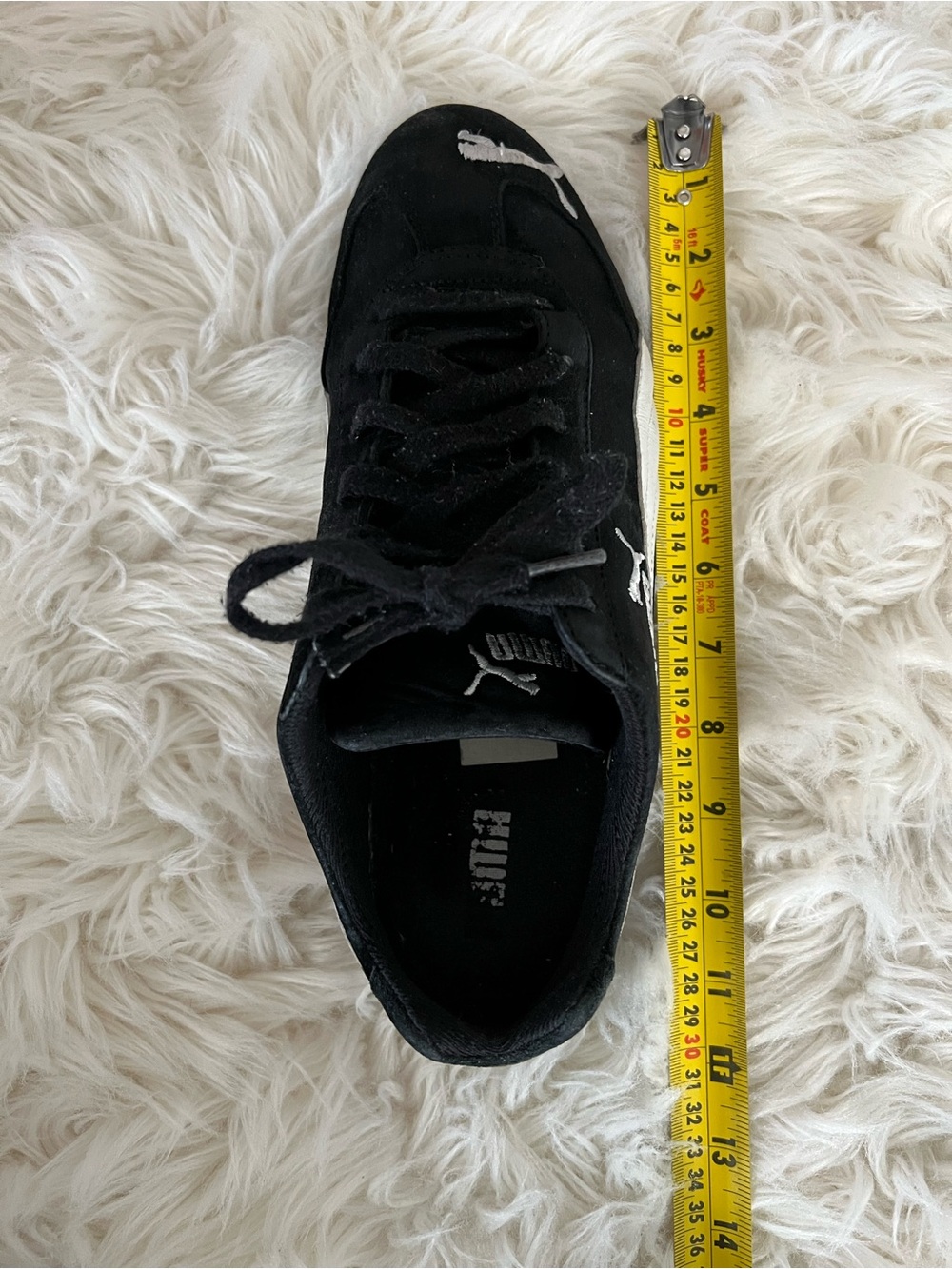 Puma Black Suede Sneakers – Men’s Size 10 (Approx.) – Classic Lace-Up Athletic - Picture 9 of 10